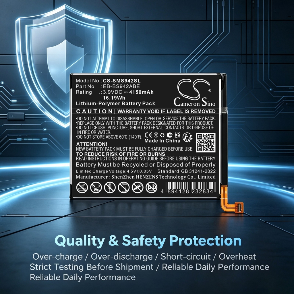 Batteries compatible with Samsung Galaxy S26 CS-SMS942SL
