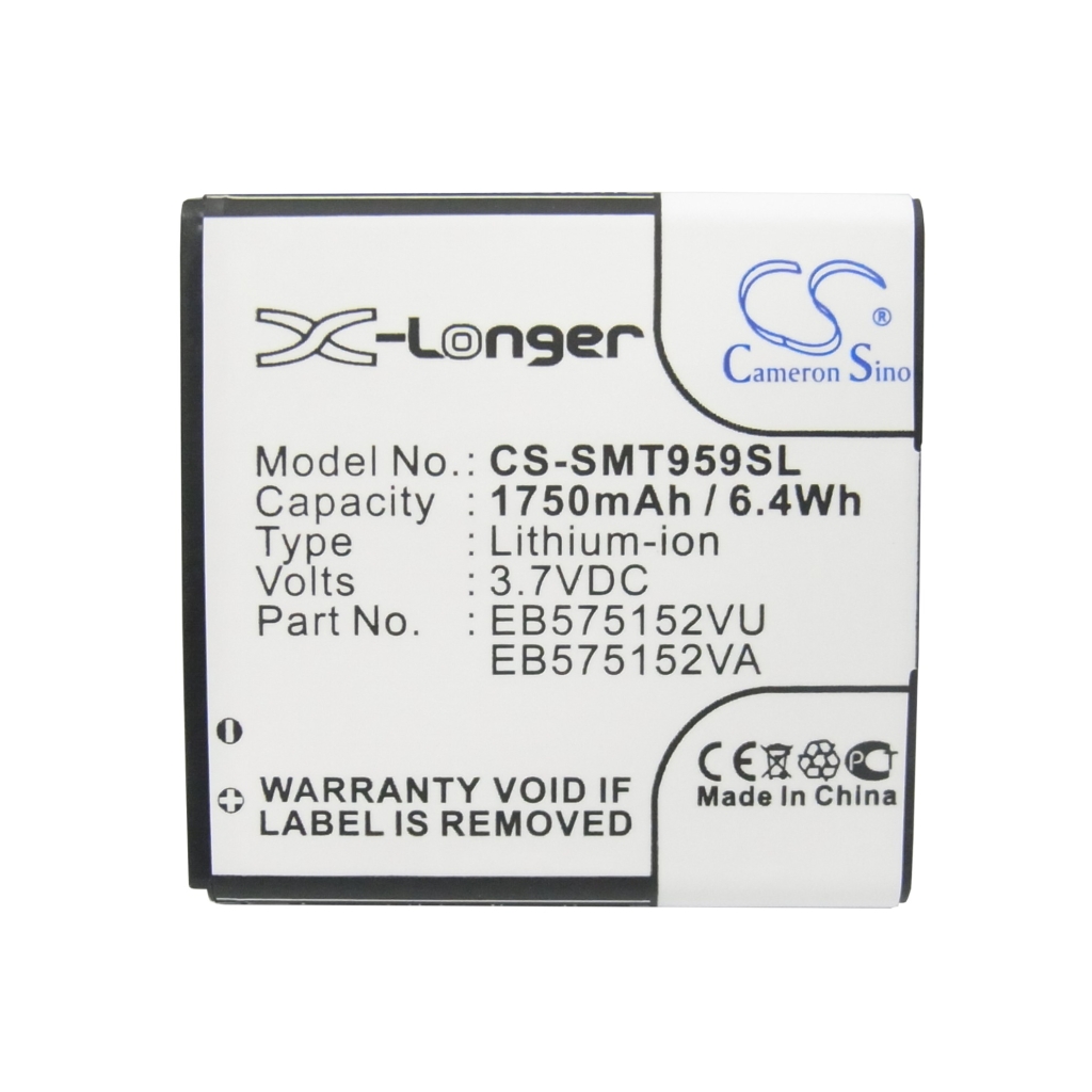 Battery compatible with Samsung Verizon AT&T NTT Docomo Sprint T-Mobile CS-SMT959SL