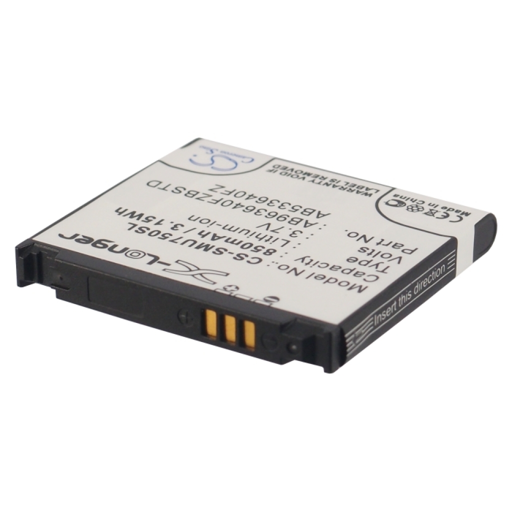 Battery compatible with Samsung Verizon CS-SMU750SL