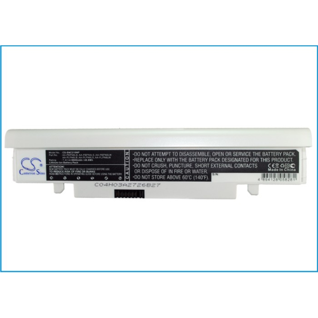 Cameron Sino CS-SNC210NP white laptop battery connector angled view