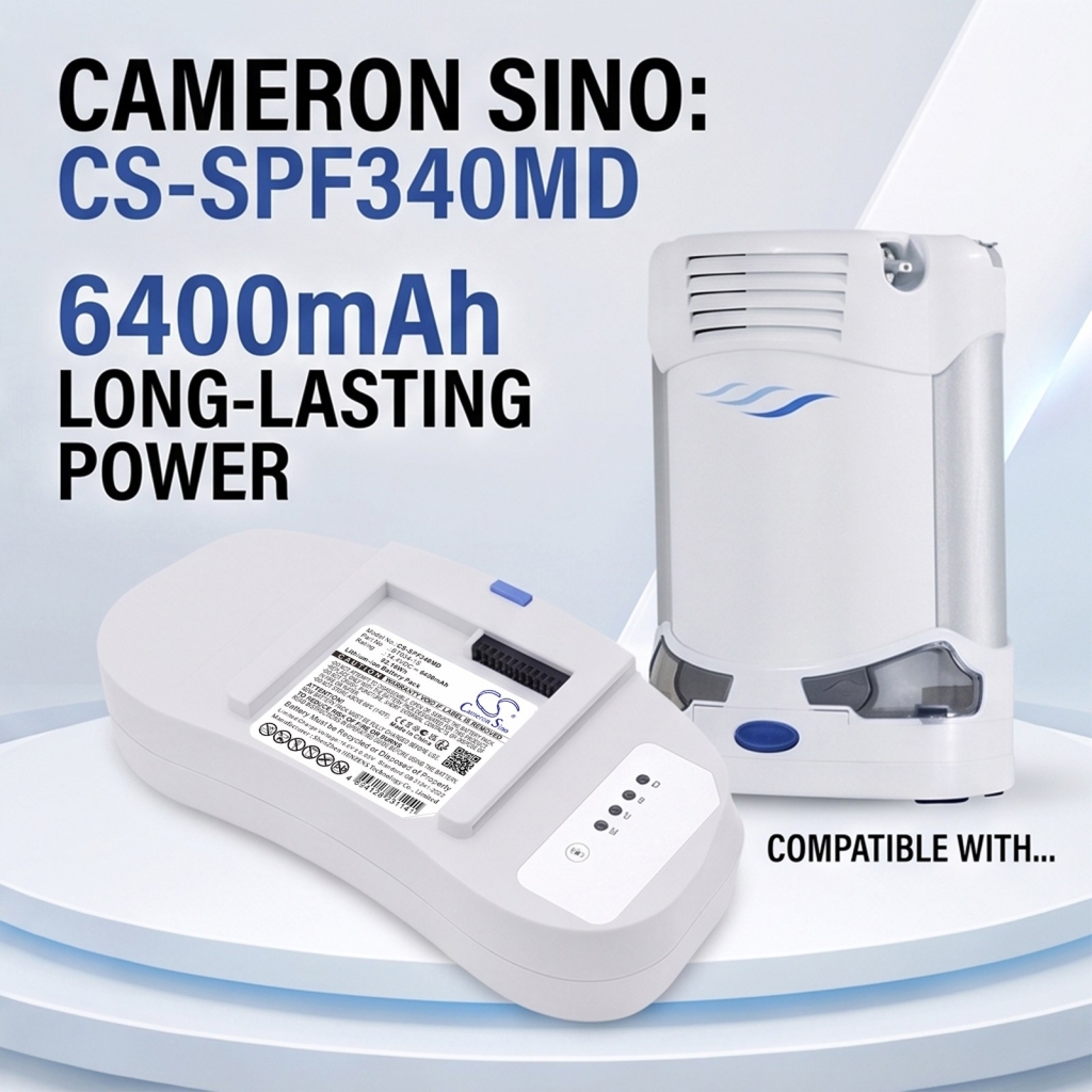 Batteries compatible with Caire Inc FreeStyle Comfort portable oxygen concentrator Trade Comfort Portable Concentrator CS-SPF340MD