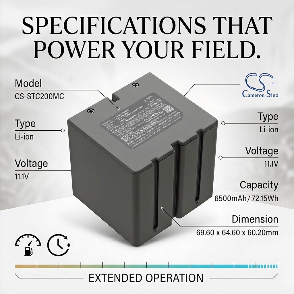 Battery compatible with Stealth cam CS-STC200MC