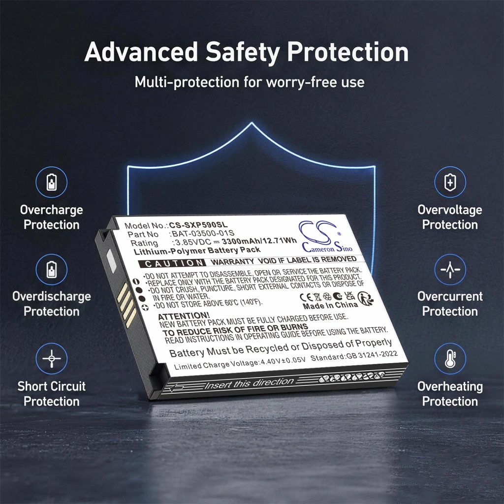 Battery compatible with Sonim CS-SXP590SL