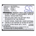 Battery compatible with TCL CS-TCP620SL