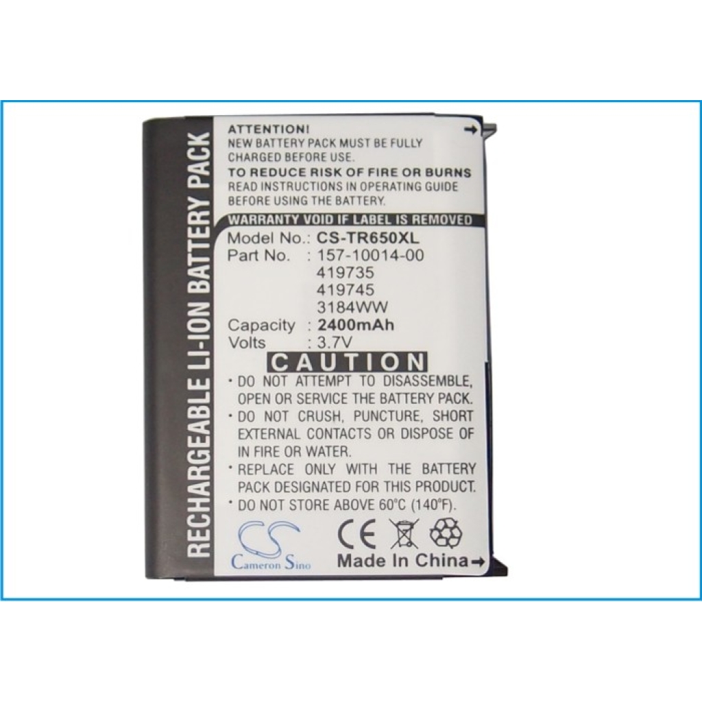 Battery compatible with CINGULAR Palm CS-TR650XL