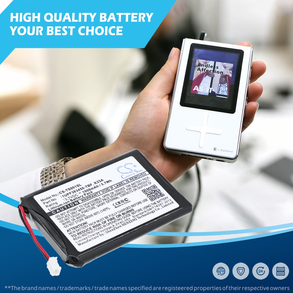 Battery compatible with Toshiba CS-TS001SL