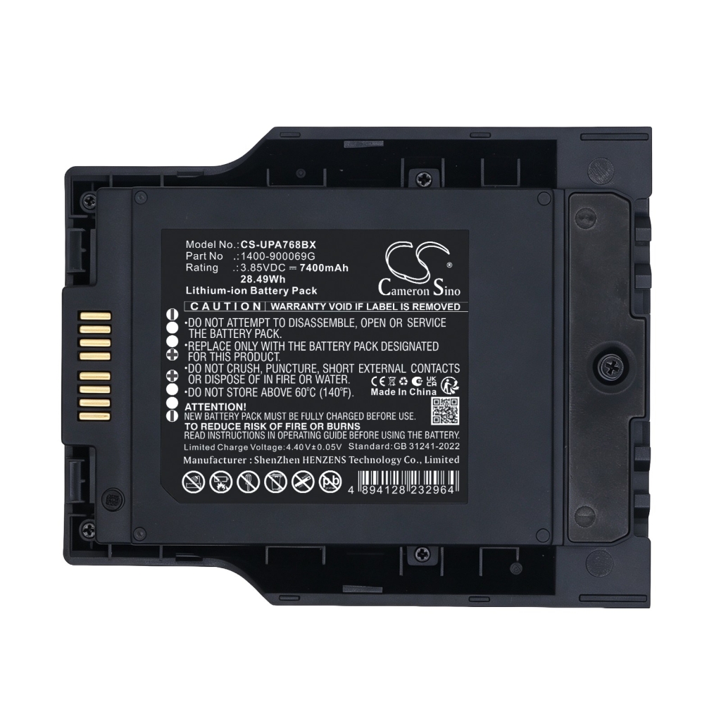 Batteries compatible with Unitech PA768 PA768 Rugged Mobile Computer CS-UPA768BX