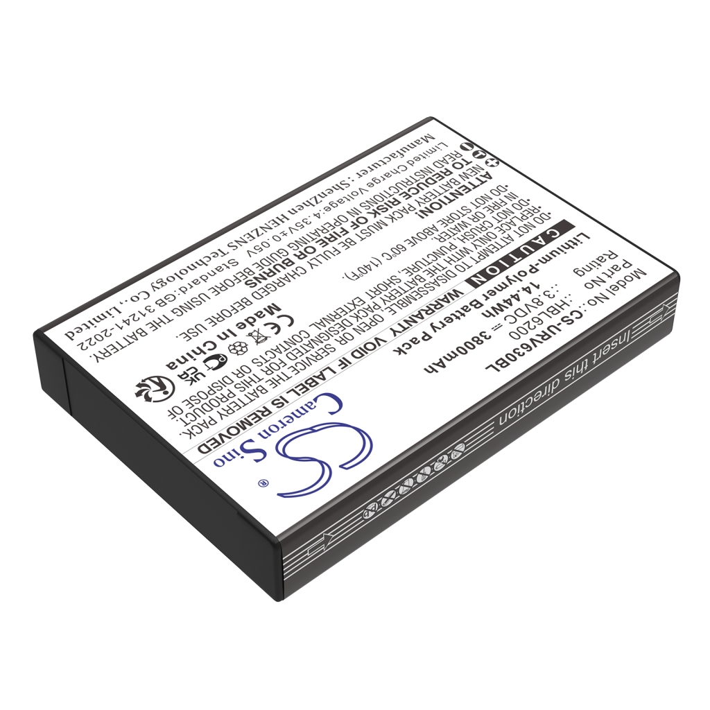 Compatible battery replacement for Urovo HBL6200