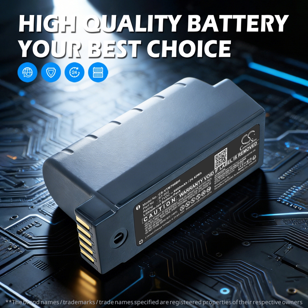 Battery compatible with Honeywell Vocollect CS-VTM700BH