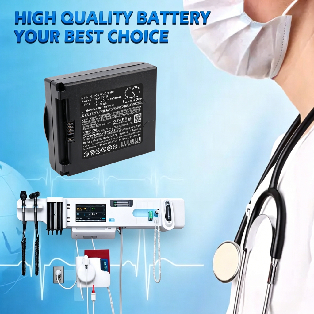 Battery for Welch-Allyn Connex Integrated Wall System