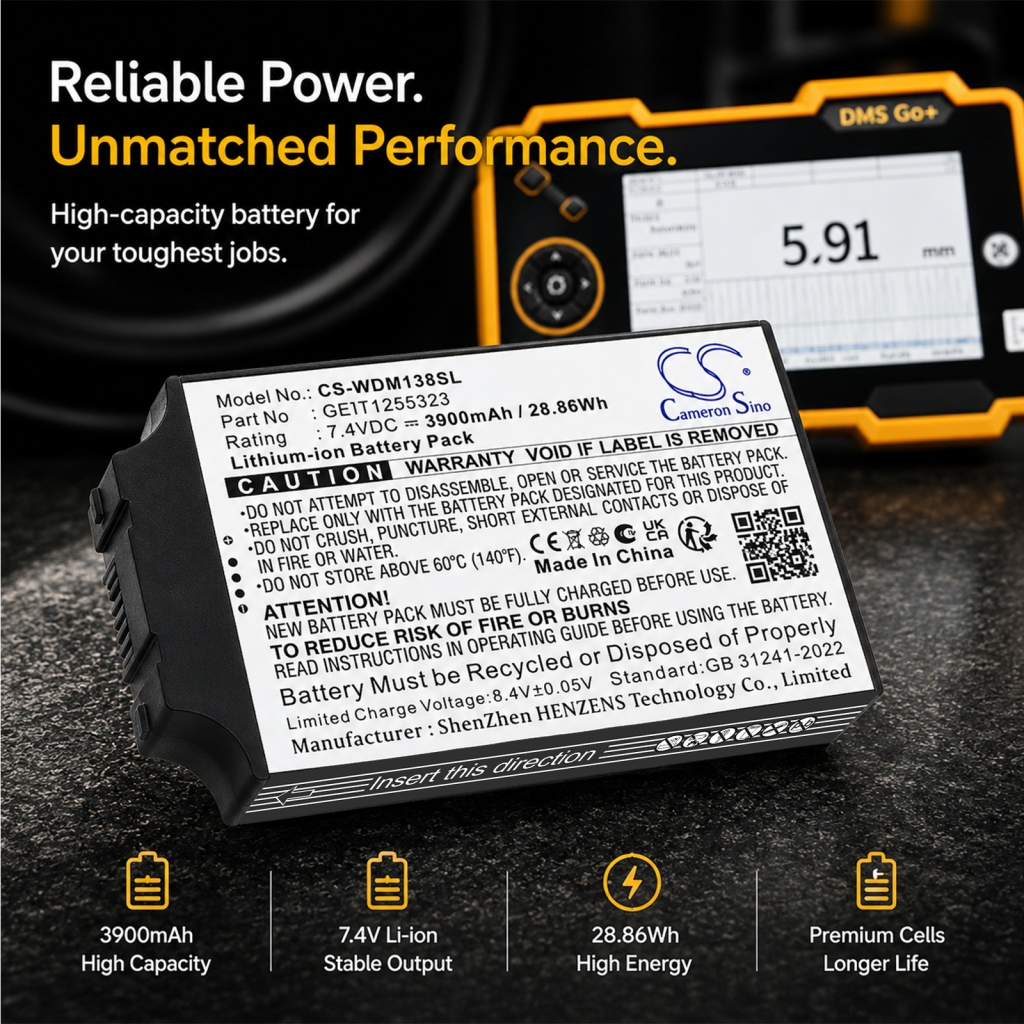 Battery compatible with Ge Waygate CS-WDM138SL