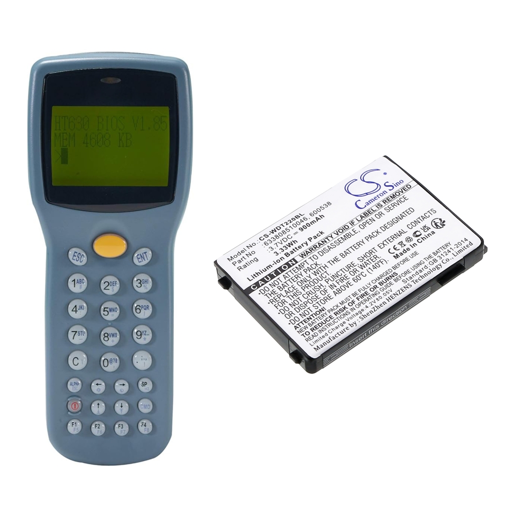 BarCode, Scanner Battery Unitech CS-WDT220BL