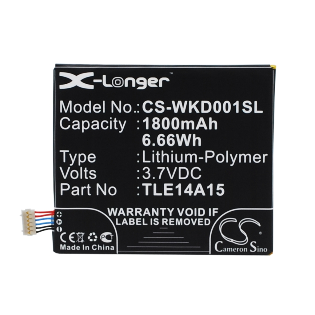 Battery compatible with Wiko CS-WKD001SL
