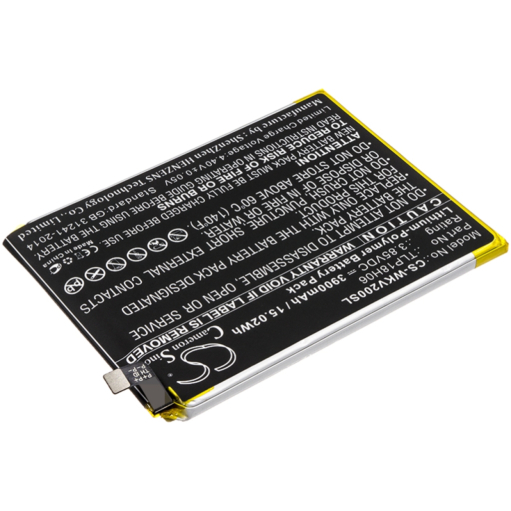 Compatible battery replacement for Wiko TLP18H06