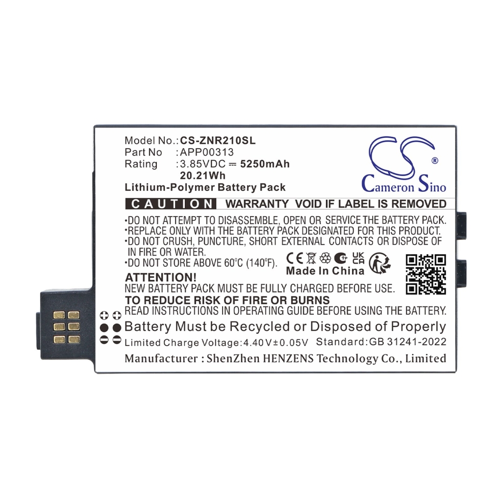 Battery compatible with Zyxel CS-ZNR210SL
