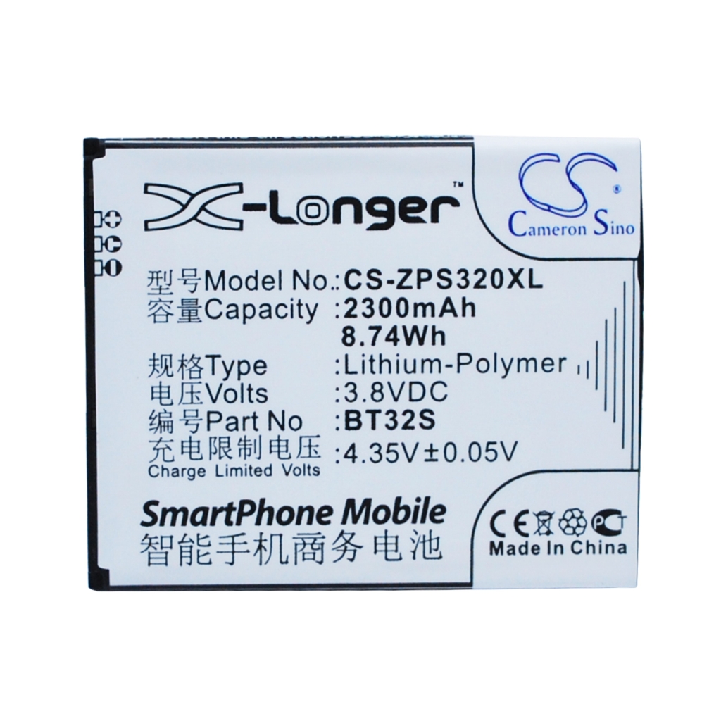 Battery compatible with Zopo CS-ZPS320XL