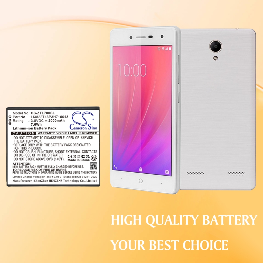 Mobile Phone Battery ZTE CS-ZTL700SL