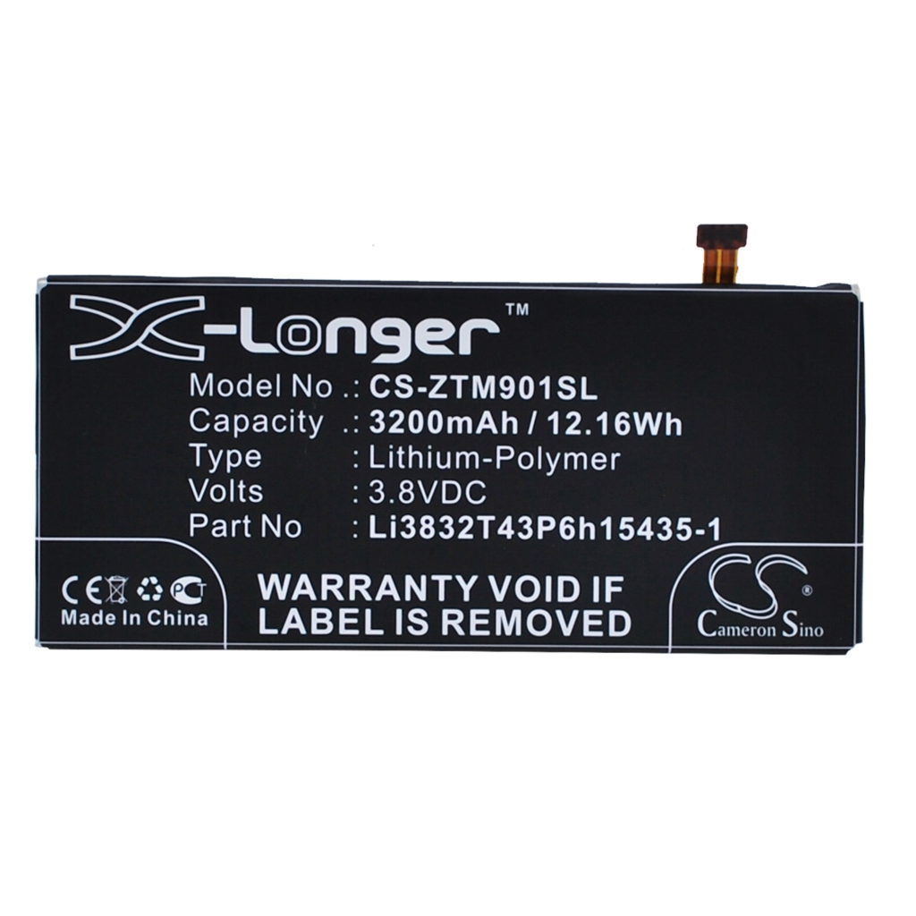 Battery compatible with ZTE CS-ZTM901SL