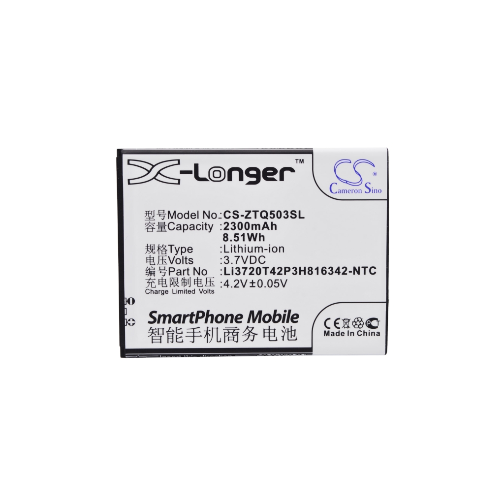 Battery compatible with ZTE CS-ZTQ503SL