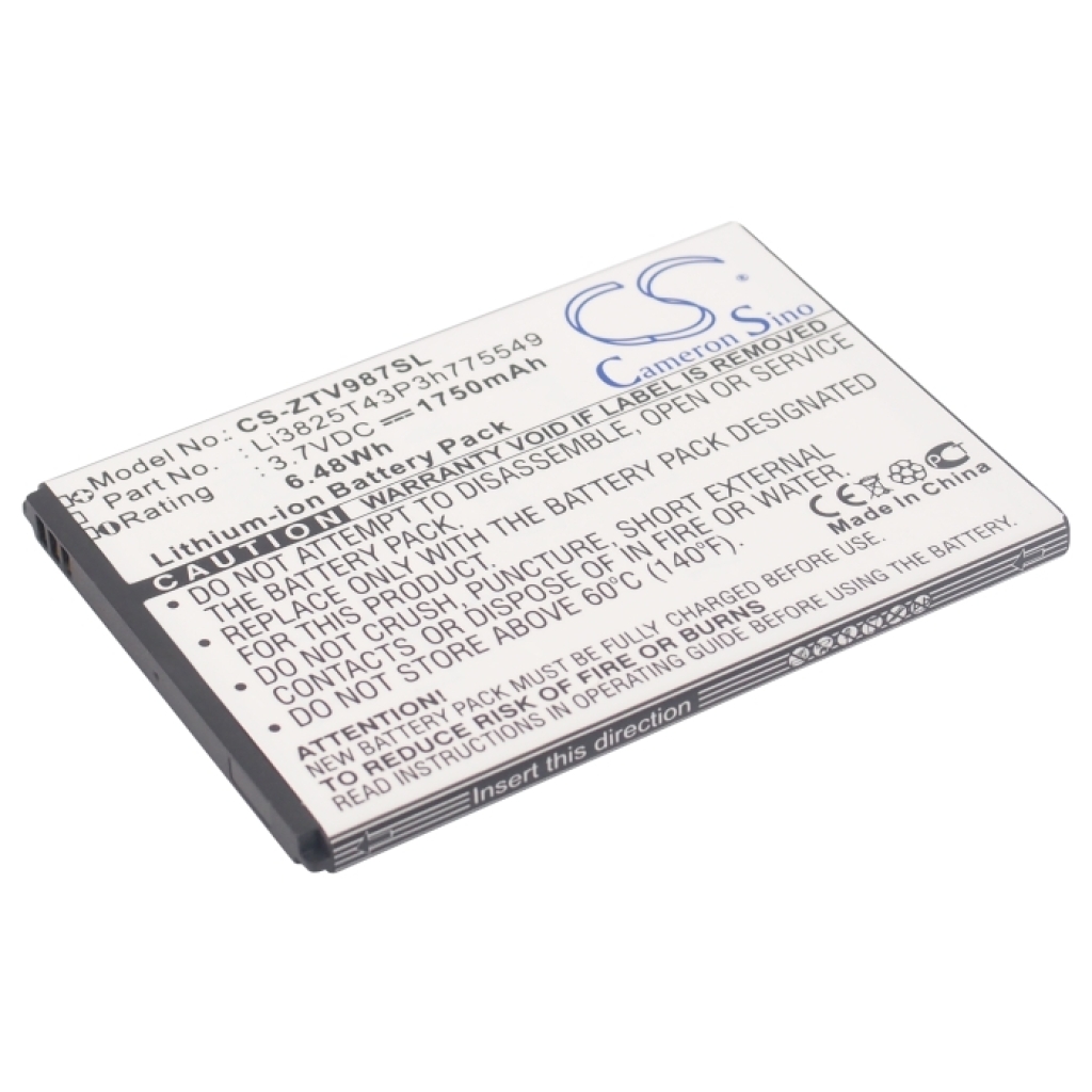 Compatible battery replacement for Amazing LI3825T43P3H775549