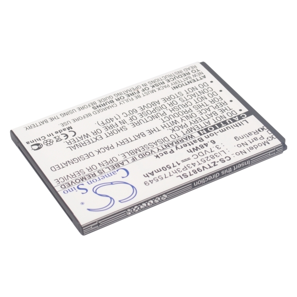 Compatible battery replacement for Amazing LI3825T43P3H775549